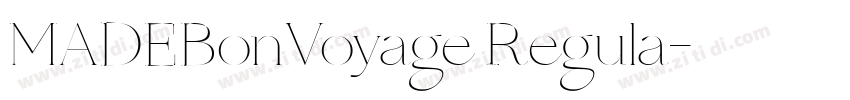 MADEBonVoyage Regula字体转换